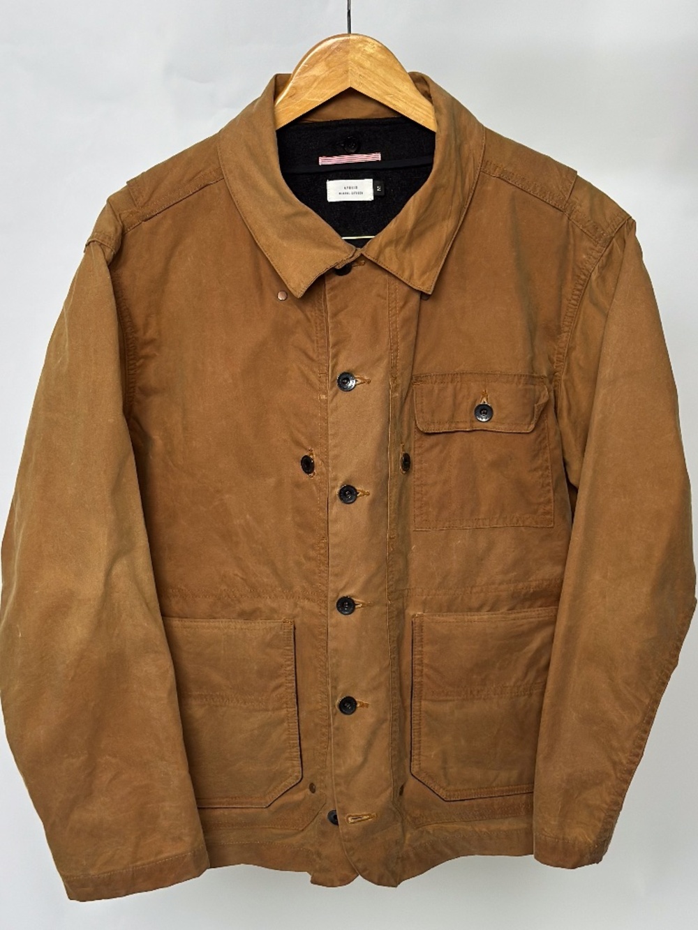 Apolis Global Citizen USMC Jacket Waxed Cotton Wool Vest M